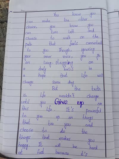 Ma assignment ka kam Karti hoo aur assignment write kar ka Dy sakti h