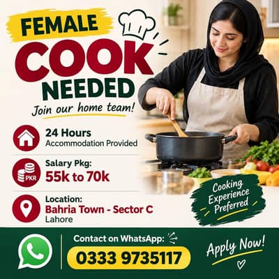 female cook needed