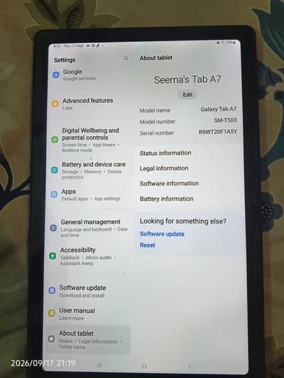 Samsung Tab A7 04GB/64GB – Ultra Slim | Best for Gaming, Study & Media