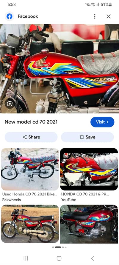 Honda CD 70 2021 Model