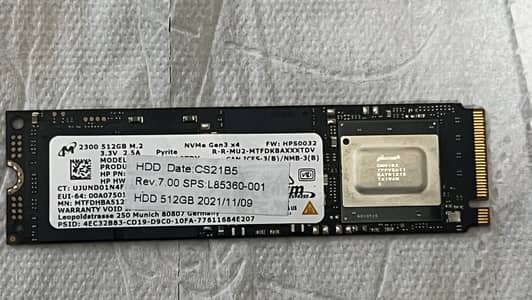 Micron 512gb SSD