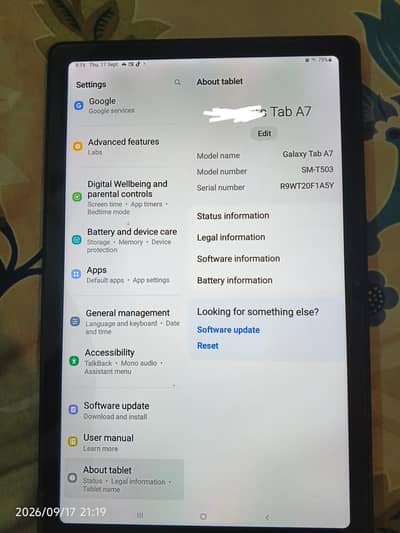 Samsung Tab A7 04GB/64GB – Ultra Slim | Best for Gaming, Study & Media