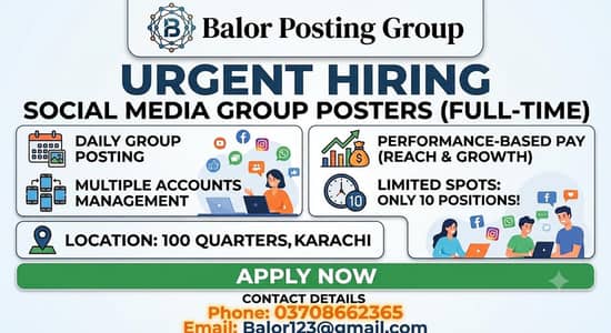 : Urgent Hiring: Social Media Group Posters