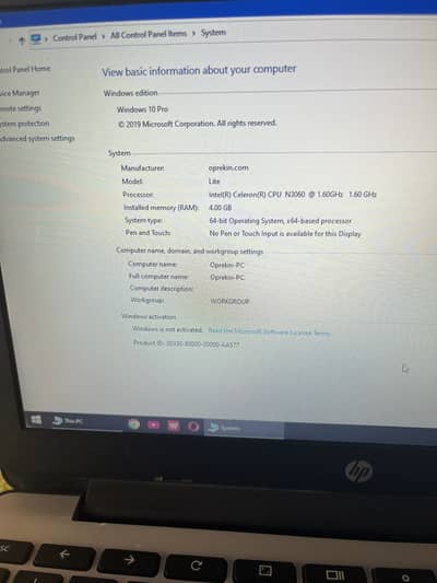 Hp crom Bok laptop