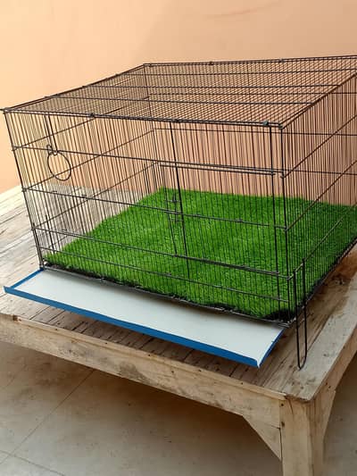 large cat cage with grass mat. for Cat & Rabbit