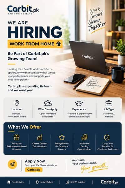 WE’RE HIRING – WORK FROM HOME!