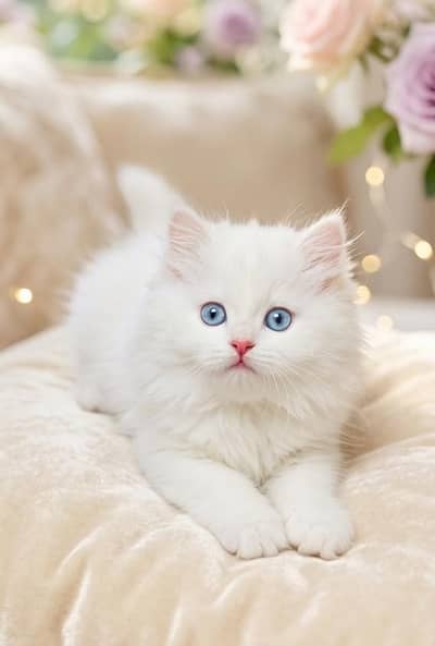 Persian Kitten Triple coated Blue Eyes