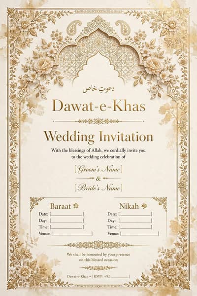 Shadi Cards Design & Printing Karachi - Custom Wedding Cards