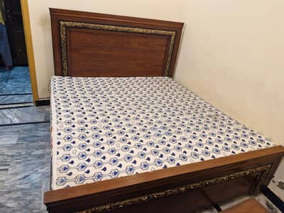 double bed two side tables and dressing with mattress