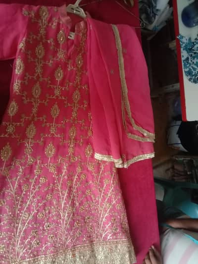 Stylish Pink Fancy Embroidered Suit - 2 Piece For Sale*