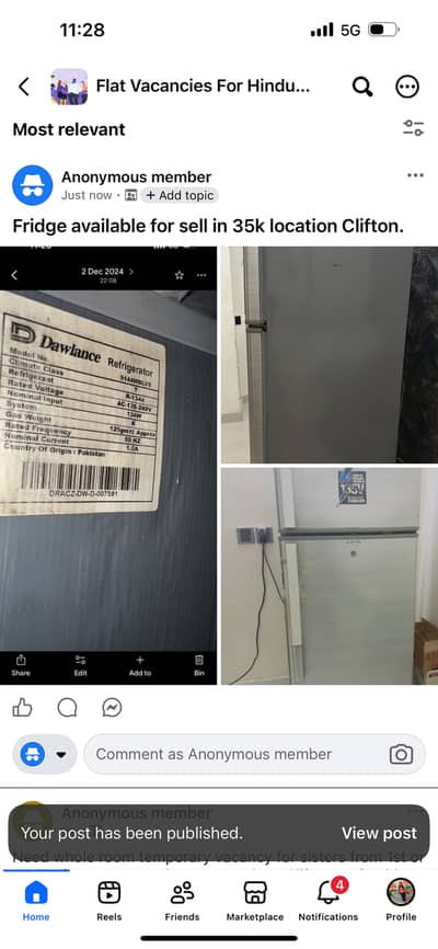 Fridge for sell