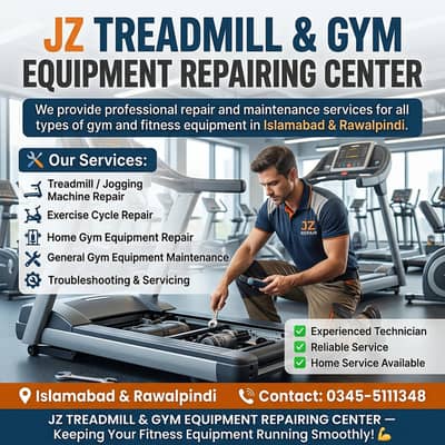 Treadmill Motor, Belt & Board Repair - Rawalpindi/Islamabad