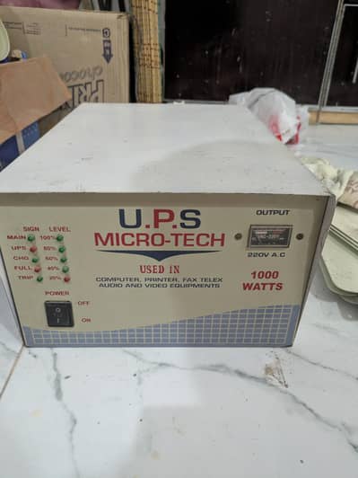 UPS 1000 WATT WITH BATTERY 21 PLATES FOR SALE