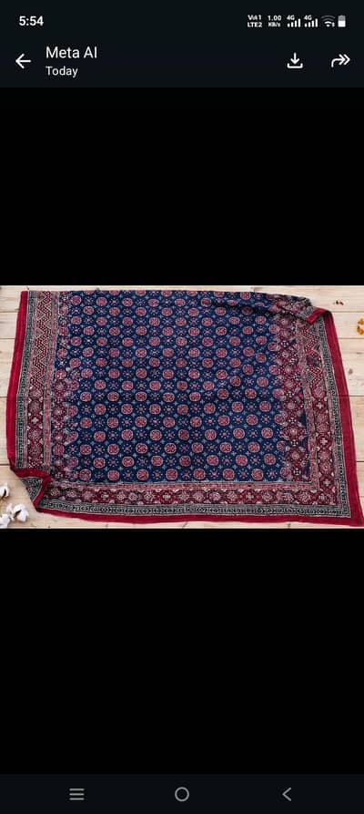 Hala ajrak original handmade shawl