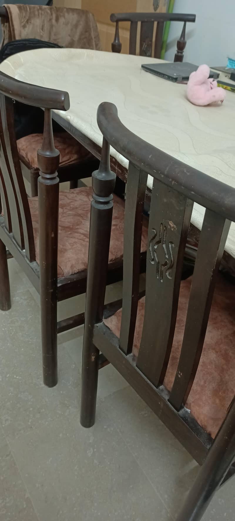 6-Seater Solid Wooden Dining Table 2