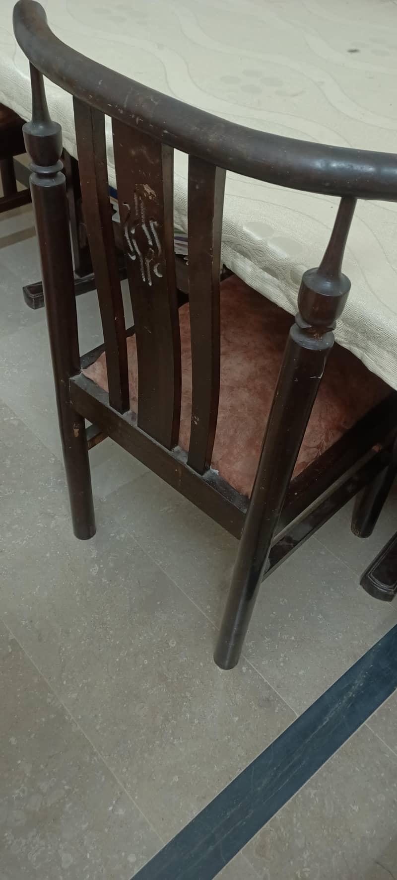 6-Seater Solid Wooden Dining Table 3