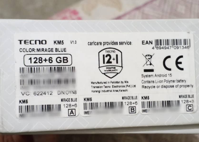 Tecno Other Model 8