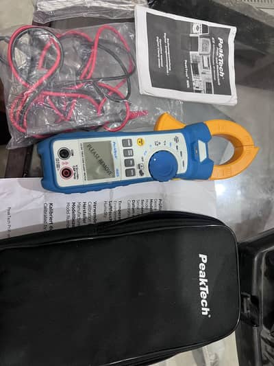 "PeakTech 1665 Germany 1000A AC/DC True RMS Clamp Meter with Case