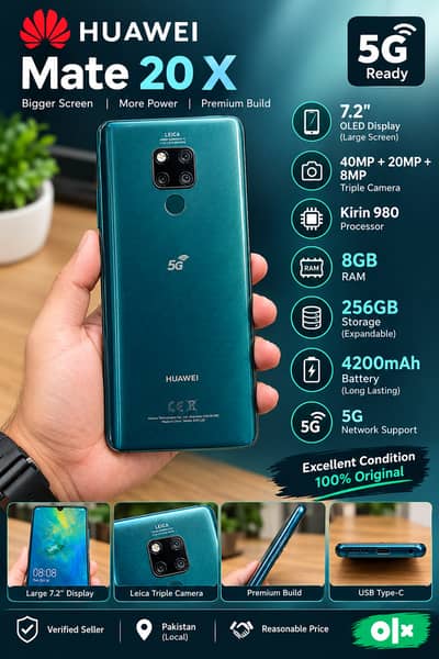 Huawei Mate 20X 5G Gaming / Media Beast (Panel Changed)