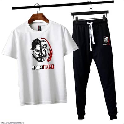 track suit for men money heist printed