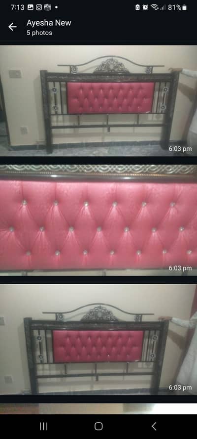 rod iron king size bed