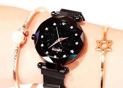 Black Crystal Watch