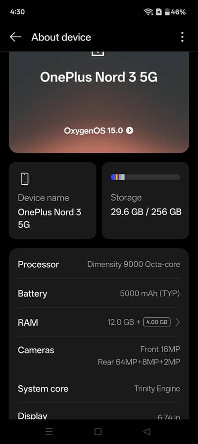 One Plus Nord 3 5g 12 256 pta aprove exchange possible