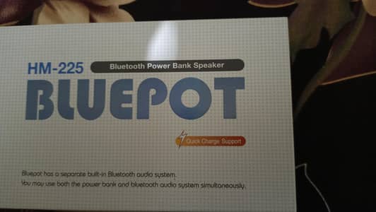 bluepot ( power bank + speaker)