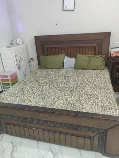 Bed set with Dressing table, showcase, sofa set for sale