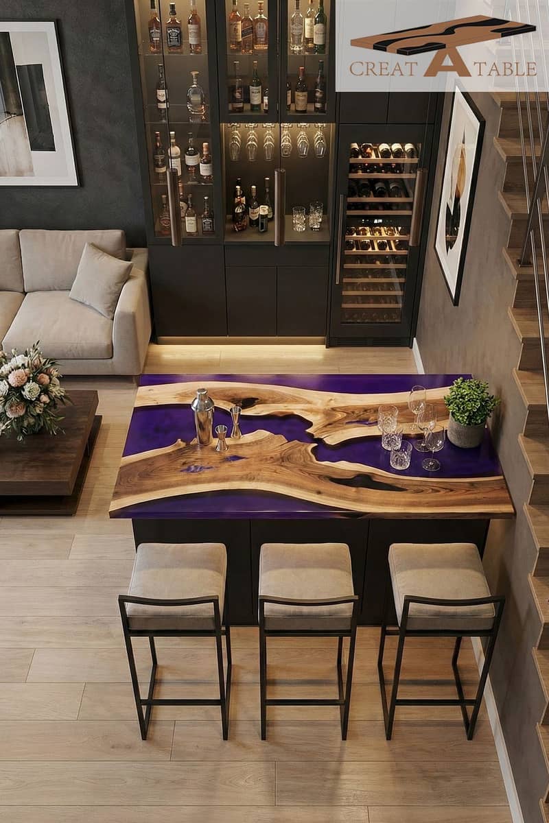 Epoxy Luxury dining table 5