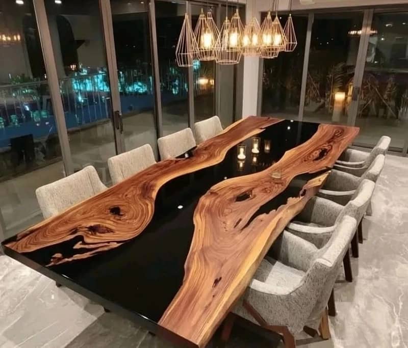 Epoxy Luxury dining table 8