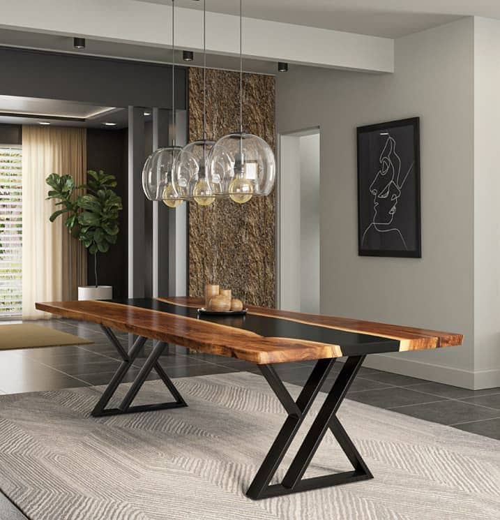 Epoxy Luxury dining table 9