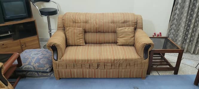 4 Seater Sofa Set | 2 Seater + 2 Single Sofa | Good Condition