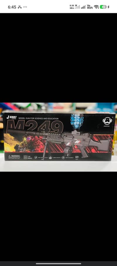 Toy Gel Blaster Gun M249 – new Condition