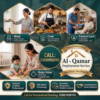 Maid / House Maids / cook / chef / Baby Sitter Filipino maid availabl