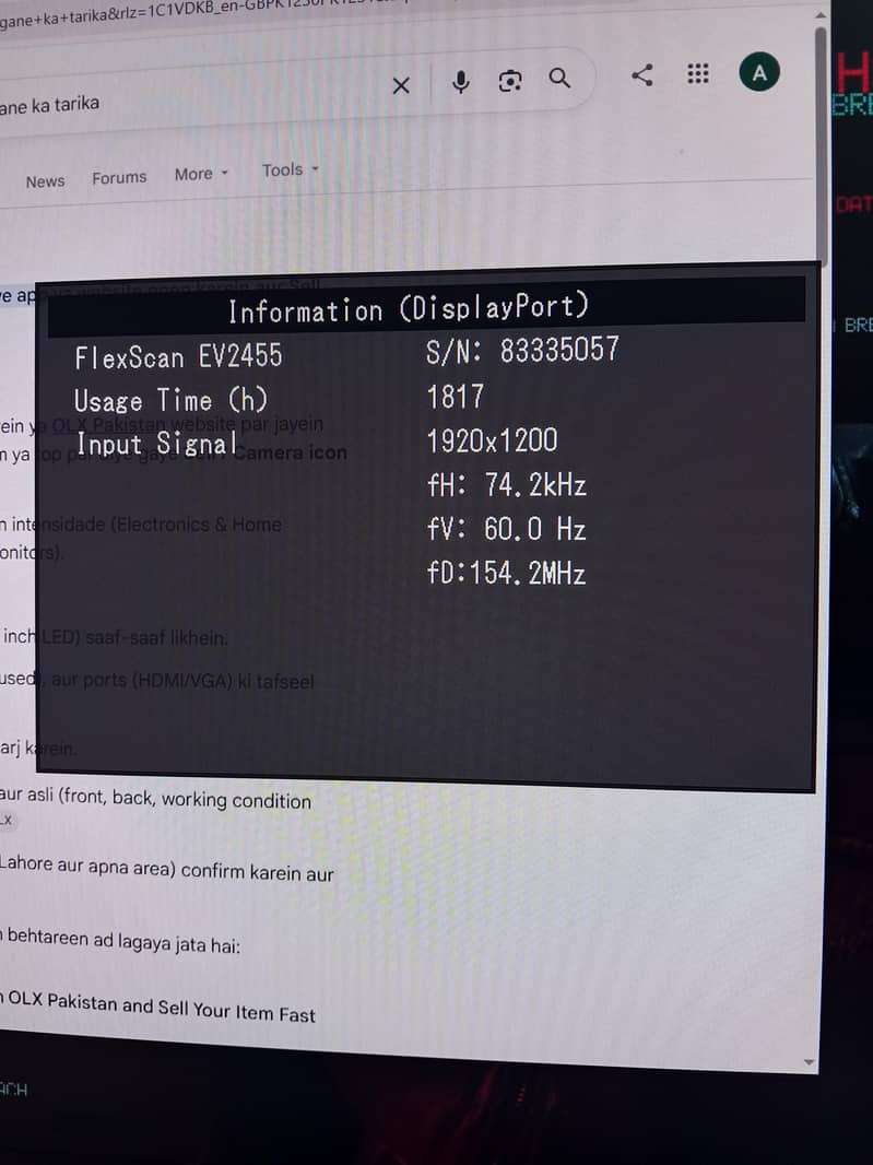 monitor Eizo EV 2455 1