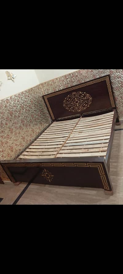 Wooden bed