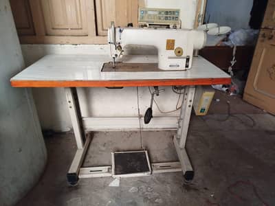 Industrial Sewing Machine with Table – Used, 100% Working