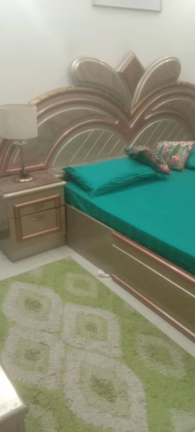 Complete Deco Bedroom Set – Bed, Dressing, Side Table & 3 Door Almari
