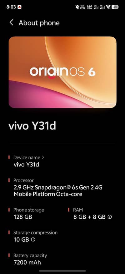 Vivo Y31 5G