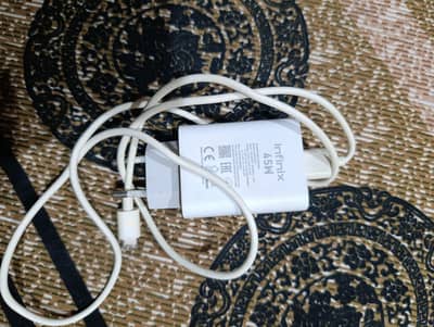 Infinix Note 40 Orignal 45W Fast Charger Urgently Sale