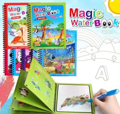 Magic Water Coloring Book for Kids | Reusable Drawing Book