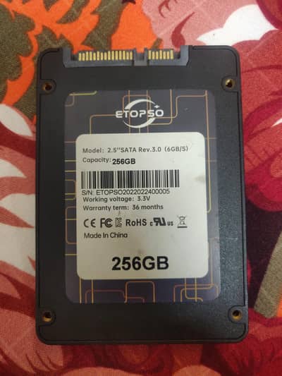 SSD 256GB ETOPSO 100% HEALTH
