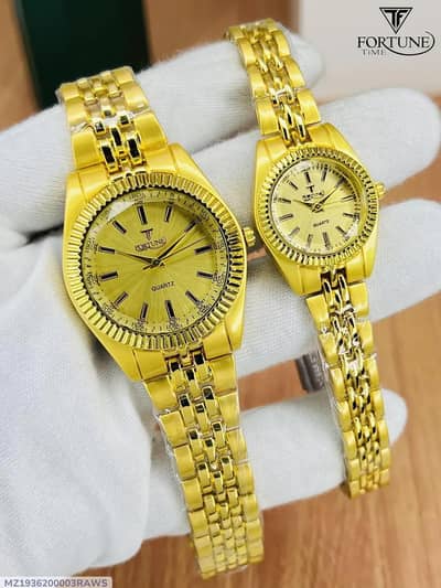 couple watch set gold