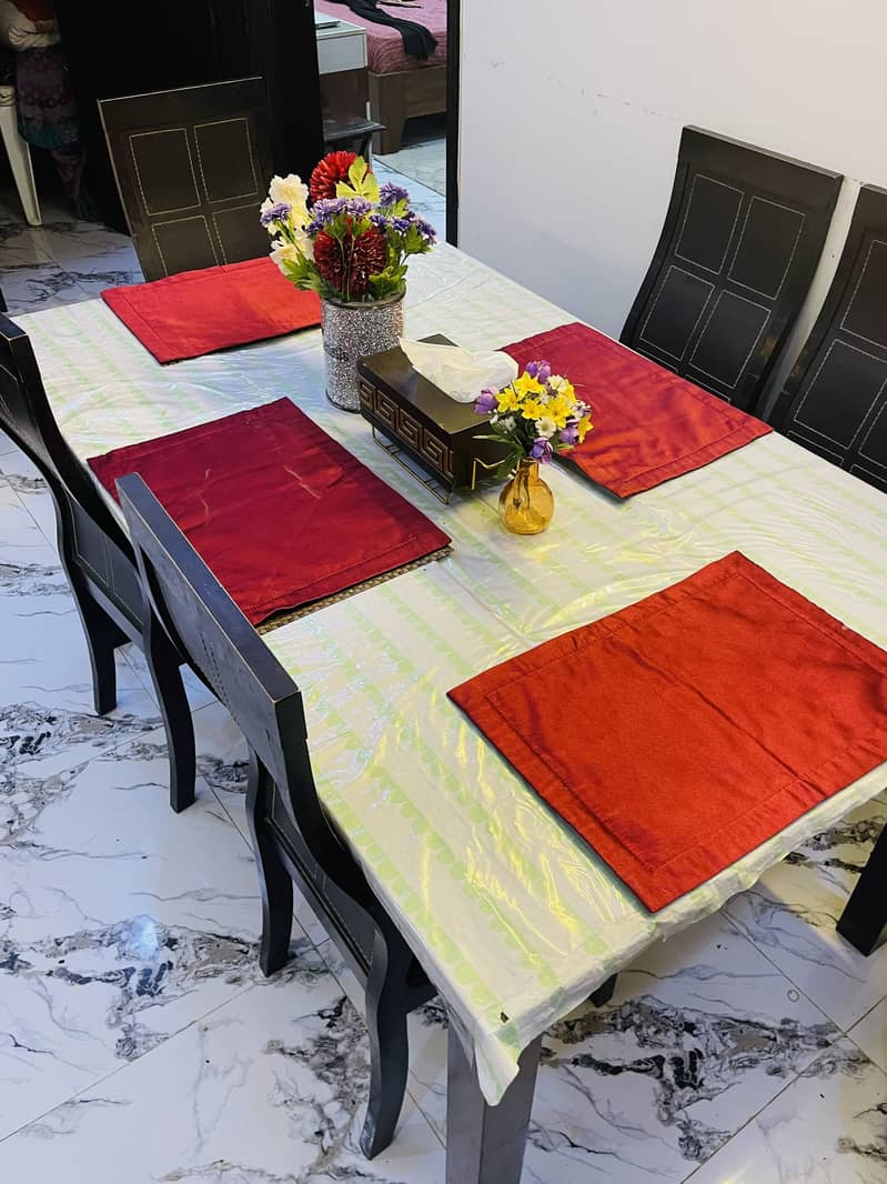 6 Chairs Dining Table 3