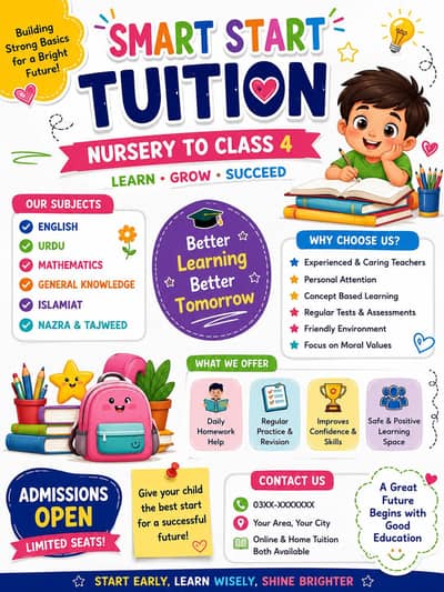 tuition for small class student
