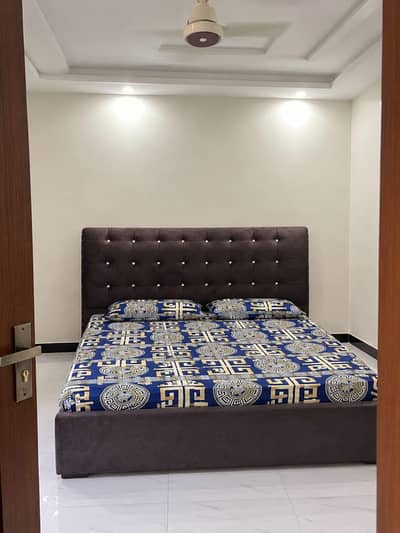 Modern luxury upholstered bed with mattress - Elegent king size bed
