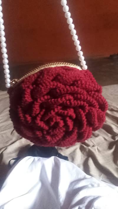 Crochet handbag small size