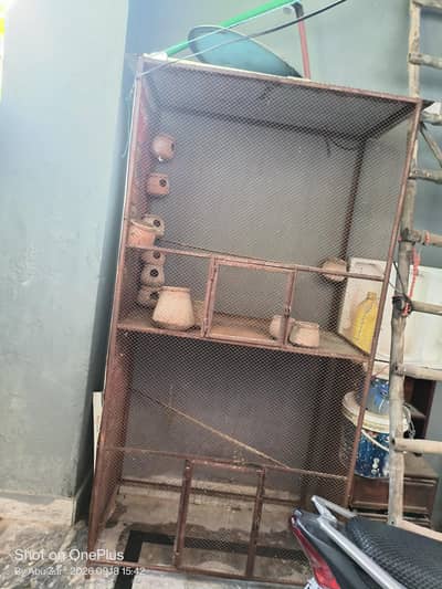 Cage for birds + Hens