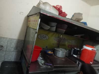 Burger and Shawarma Counter and Fryer